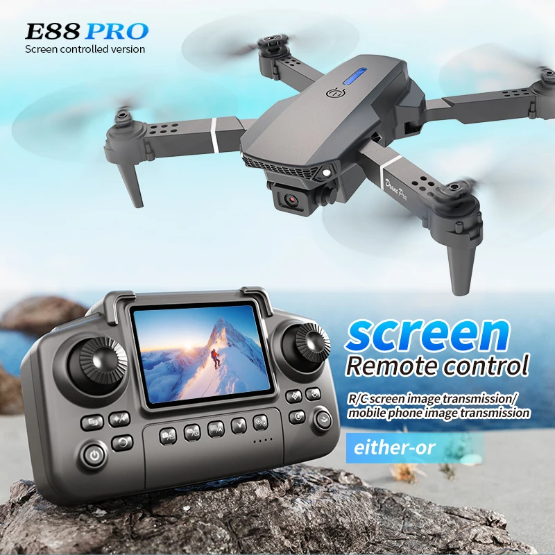 Drone Racing Camera - Profesjonalny dron E88 PRO z ekranem,
