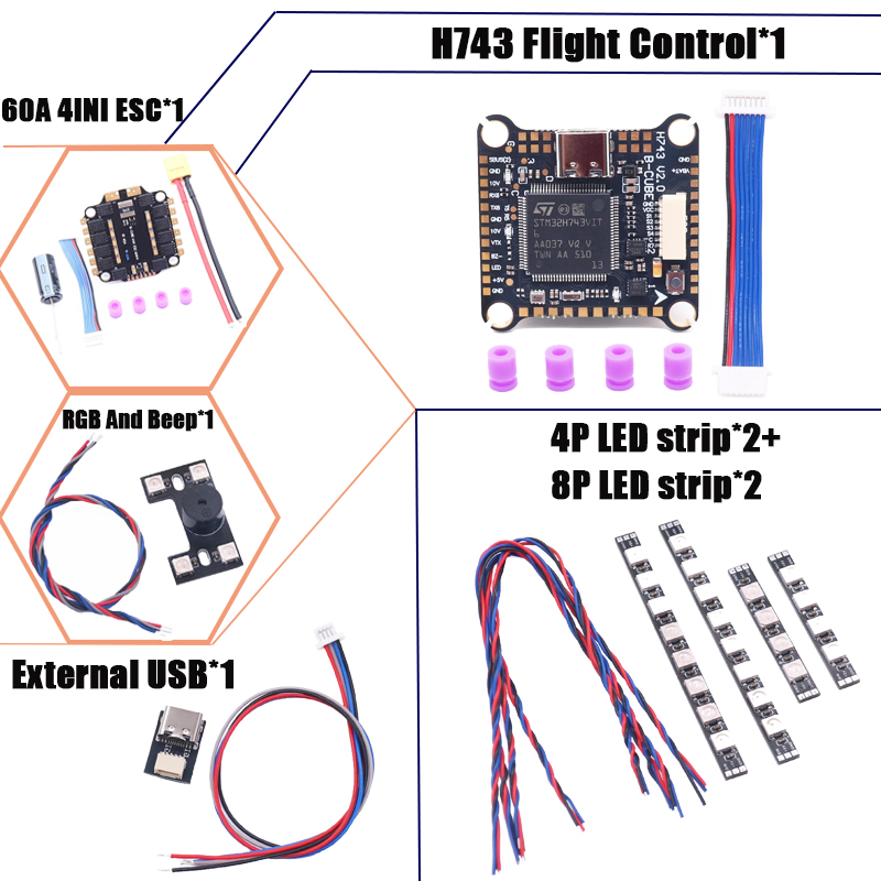 RCtoSky F4V3S PLUS F722 F745 H – Drone Racing Flight Controller recenzja i cena